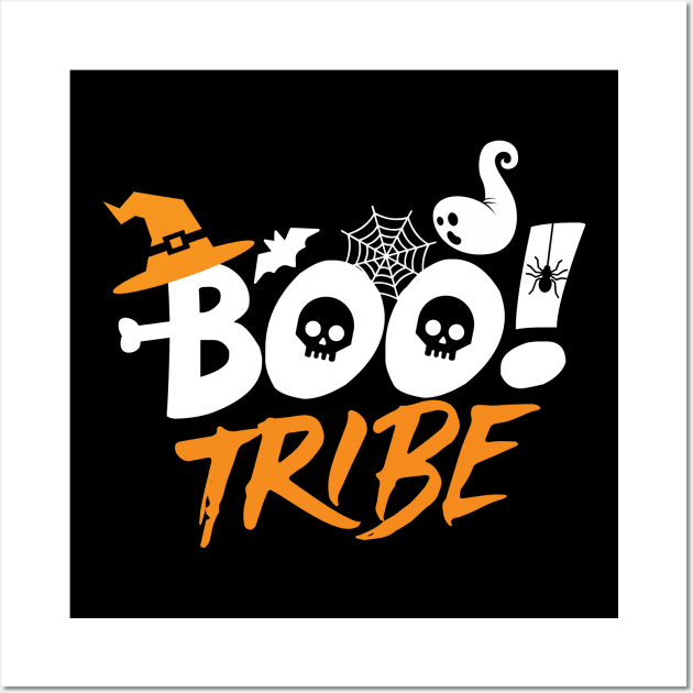 Halloween Boo Tribe Wall Art by JabsCreative